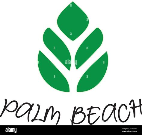 The Palm Beach Logo Template Is A Minimal And Beautiful Vector File