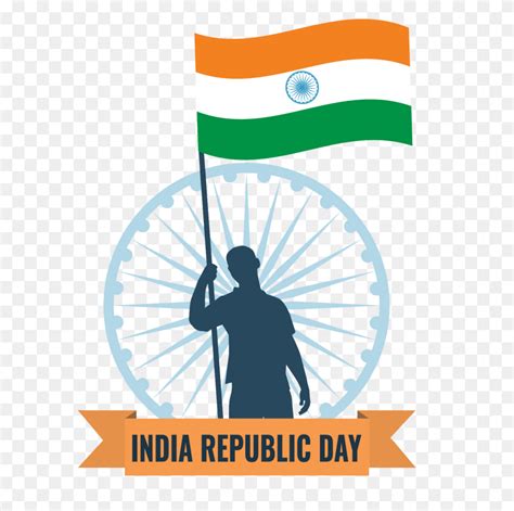 Happy Republic Day 2018 Ashok Chakra Logo Vector Symbol Flag Poster