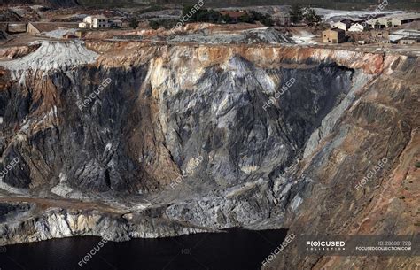 Aerial View Of Rocky Landscape And River In Morning In Mines Of
