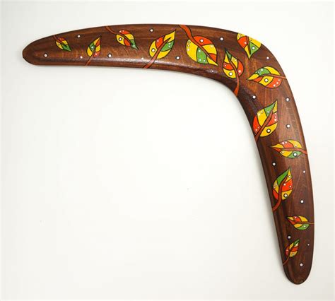 Boomerang Leaf Autumn Wooden Bumerang 4 Min