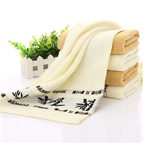 New Pattern Bamboo Fiber Towel Hand Face Bamboo Tower 34 X 75cm In Face