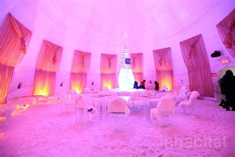 Montreals Snow Village Is A Hotel And Bar Made Entirely From Ice