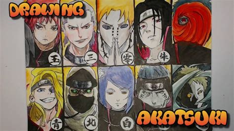 Naruto Drawing Akatsuki Youtube