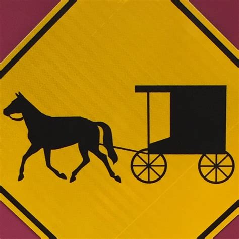 An Authentic Nos Pennsylvania Horse And Buggy Road Sign Highway Traffic