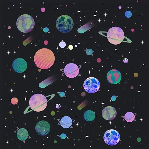 Space By Vitag Redbubble Planets Wallpaper Wallpaper Space Galaxy