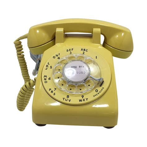 Western Electric Yellow Rotary Dial Phone Rotary Dial Phone Phone