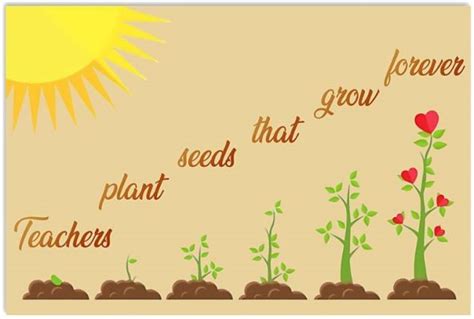Teachers Plant Seeds That Grow Forever Poster Blinkenzo
