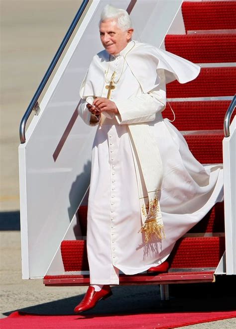 The Popes New Bespoke Shoes Red Shoes Pope Benedict Pope