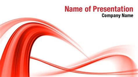 Red Abstract Wave Powerpoint Templates Red Abstract Wave Powerpoint