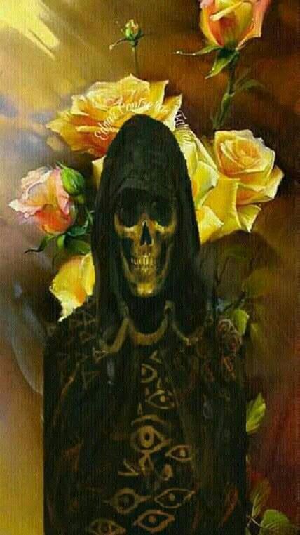 Pin By Edgar Contreras On Santa Muerte Painting Art