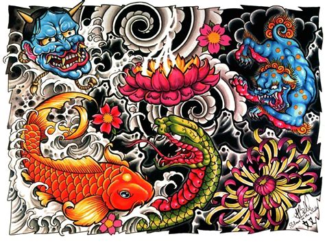 Japanese Tattoo Wallpapers Wallpaper Cave