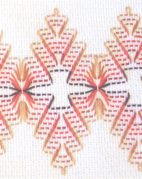 Huck Embroidery Detail Swedish Weave Swedish Weaving Patterns