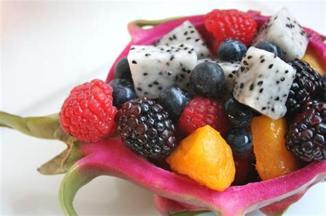 Dragon Fruit Salad Bowl Love From The Land Recipe Summer Fruit