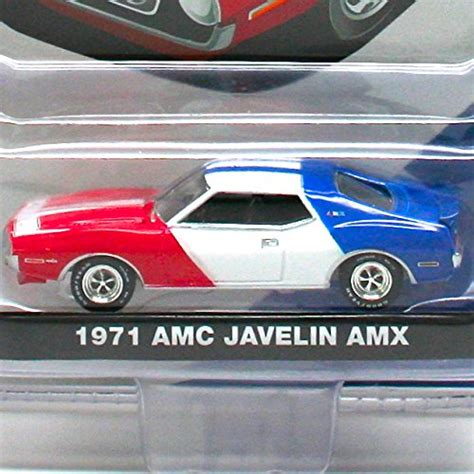 1971 Amc Javelin Amx Red White And Blue 164 Scale 2015 Greenlight
