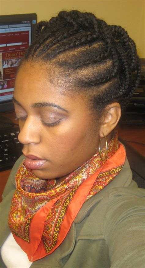 In fact, all hair lengths can make not only braided looks but also braided updos work. Naturally Elegant: Hairstyle: Cornrow & Individual Braid Updo