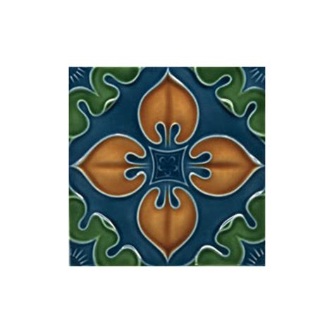 Victorian Benthall Multi Coloured Decorative Tiles 152x152mm Exterior