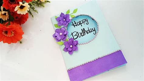 In this video i am showing how to make a unique birthday. Beautiful Handmade Birthday card/Birthday card idea. - YouTube