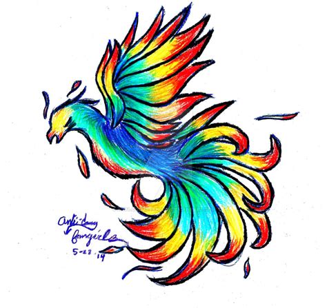 Rainbow Phoenix By Anti Cosmofangirl On Deviantart