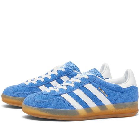 Adidas Gazelle Indoor Blue Fusion White And Gold Metal End Es