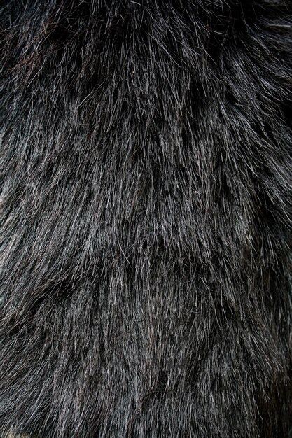 Premium Photo Black Fur Texture Background