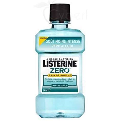 Listerine Zero Mouthwash Without Alcohol Spearmint Green Light Fl