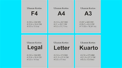 Ukuran Kertas F Sama Dengan Legal Atau Letter Soalan Ap | My XXX Hot Girl