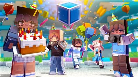 Cubecraft Birthday By Cubecraft Games Minecraft Skin Pack Minecraft