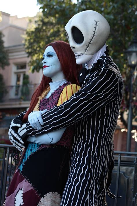 Jack Skellington And Sally Costume Coloring Reference