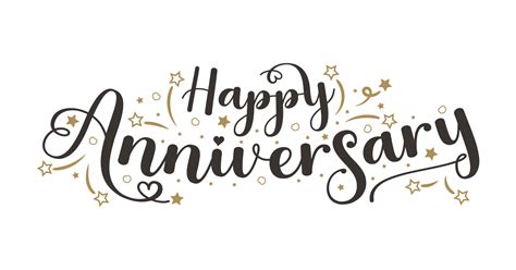 Happy Anniversary Png Anniversary Hand Drawn Typography 21081258 Png