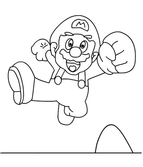 Mario is the protagonist from a popular nintendo video game franchise. Super Mario Bros coloring pages