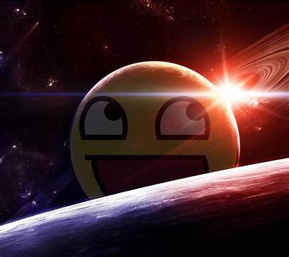Face Awesome Epic Space Outer Wallpapers Smiley