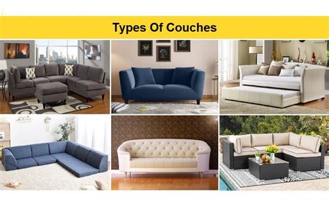 Types Of Couches For Home Couch Types