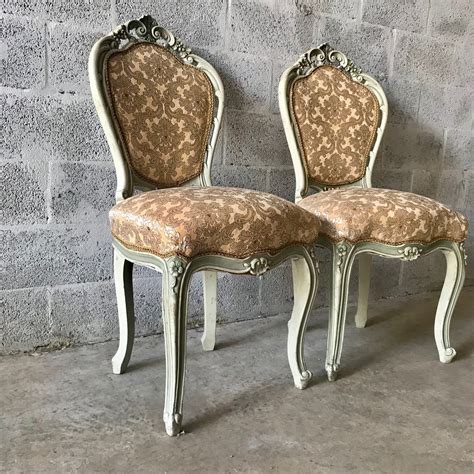 French Chair Antique Dining Chair Set Of 2 New Upholstery Original