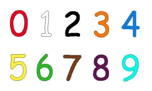 numbers in color - Vivian Lawry