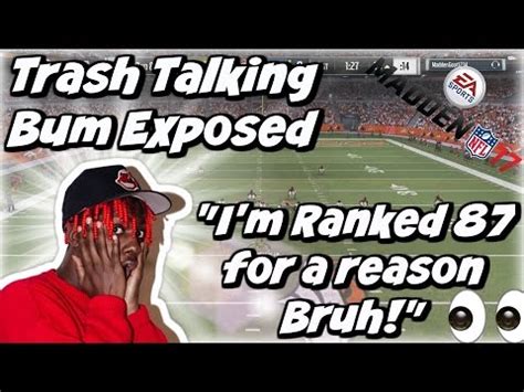 Maybe you would like to learn more about one of these? Madden 17 Trash Talk Game | Playing the 87 Ranked Player ...