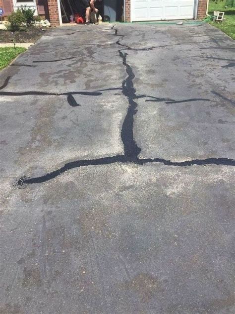 How To Fill Driveway Cracks Driveway Repair Patio Privacy Screen