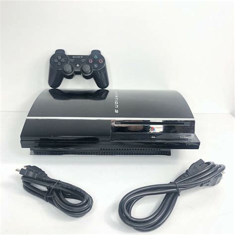 Sony Playstation Ps3 80gb Backwards Compatible Bundle W Oem Controller