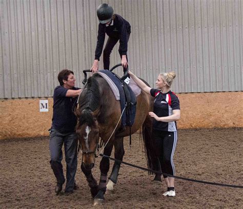 Riders Try Equestrian Vaulting