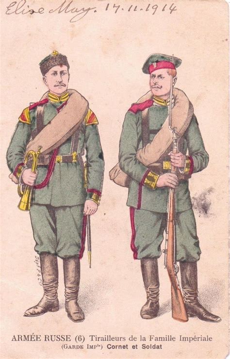 Military Art Postcard Russian Army Armee Russe Soldiers In Collectables