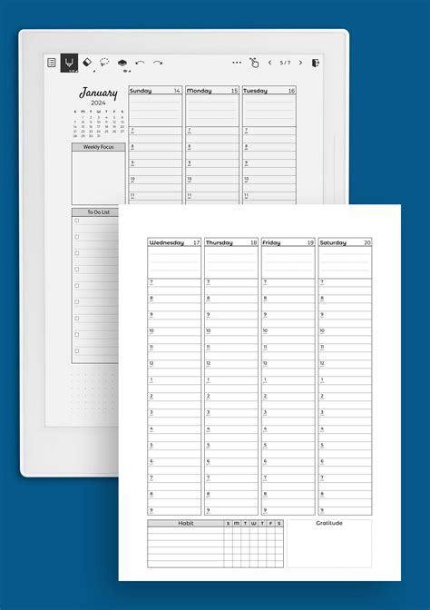 Download Printable Weekly Hourly Planner With Todo List Pdf