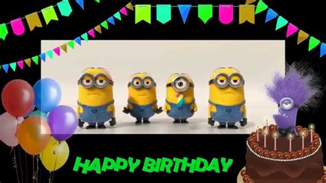 Happy Birthday To You Minions Birthday Song Youtube