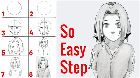How To Draw Sakura From Naruto Easy My Brilliant Art Anime Japan