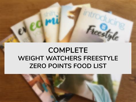 I tend to think not, even it's totally fine to only eat zero point foods. Complete Weight Watchers Freestyle Zero Points Food List ...