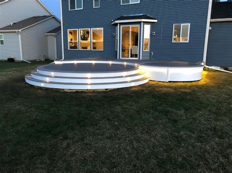 The most common deck solar lights material is metal. Customer-Submitted Image Gallery - DecksDirect# ...
