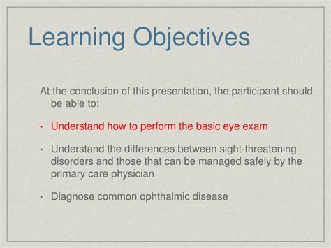 Ppt The Basic Eye Examination Powerpoint Presentation Free Download