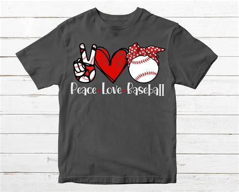 Peace Love Baseball SVG cut file PNG Sublimation Fan design | Etsy