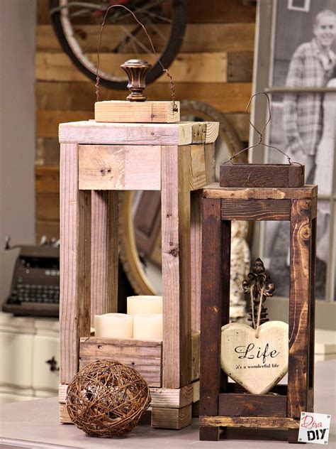 Easy Outdoor Decor How To Make Lanterns From Scrap Wood Diva Of Diy