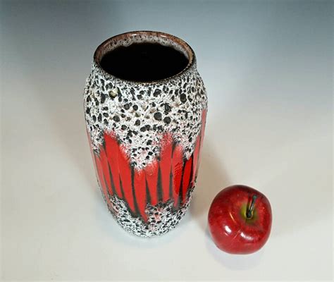 Scheurich Keramik Pottery Vase Flame Lora West German Pottery Etsy