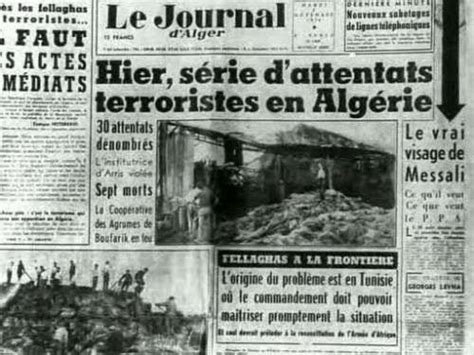 Dans la nuit du octobre une série d attentats éclatent en Algérie La surprise est