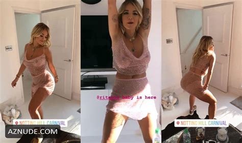 Rita Ora Displays Her Dancing Skill Posing In A See Through Outfit
